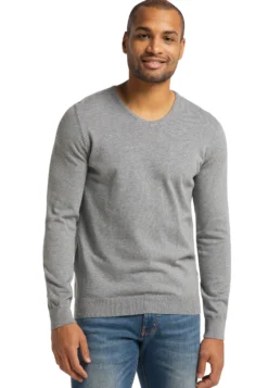 Langarmpullover Basic V-Neck Jumper