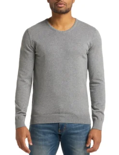 Langarmpullover Basic V-Neck Jumper