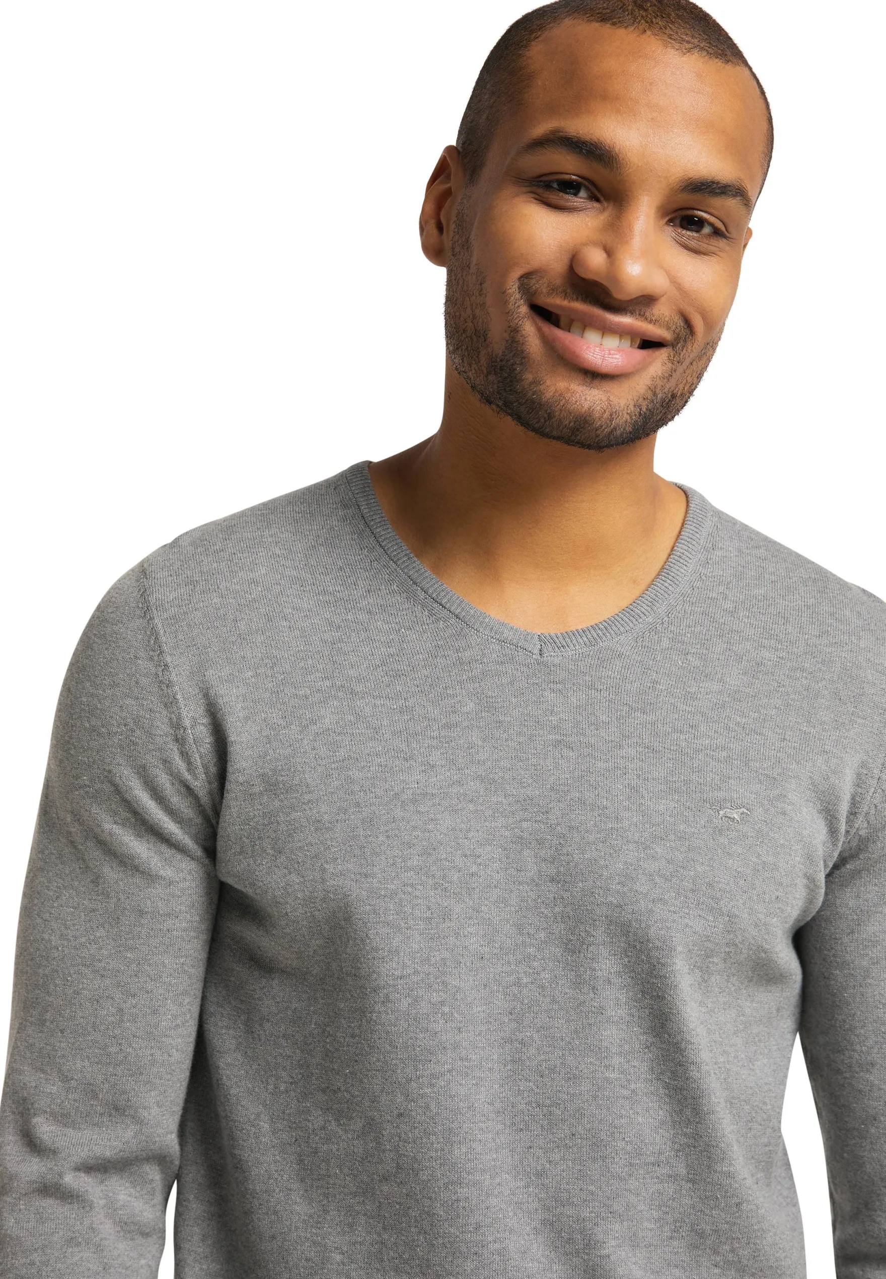 Langarmpullover Basic V-Neck Jumper