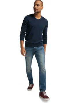 Langarmpullover Basic V-Neck Jumper