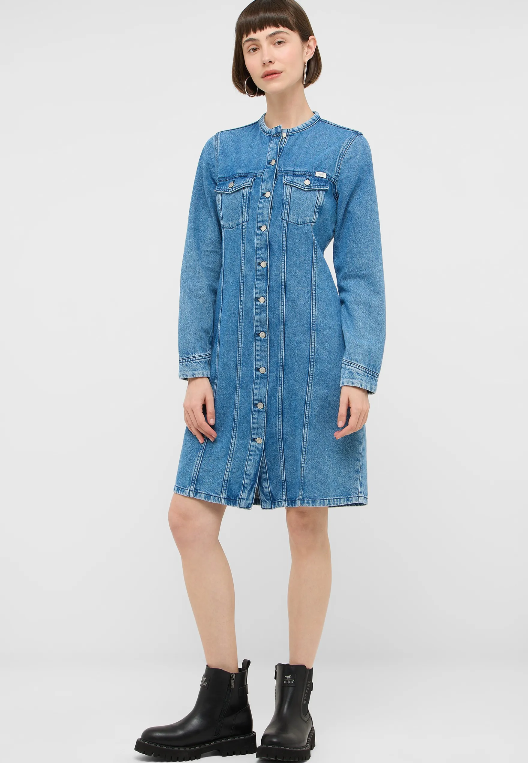 Midikleid Style Paola Alto Denim Dress