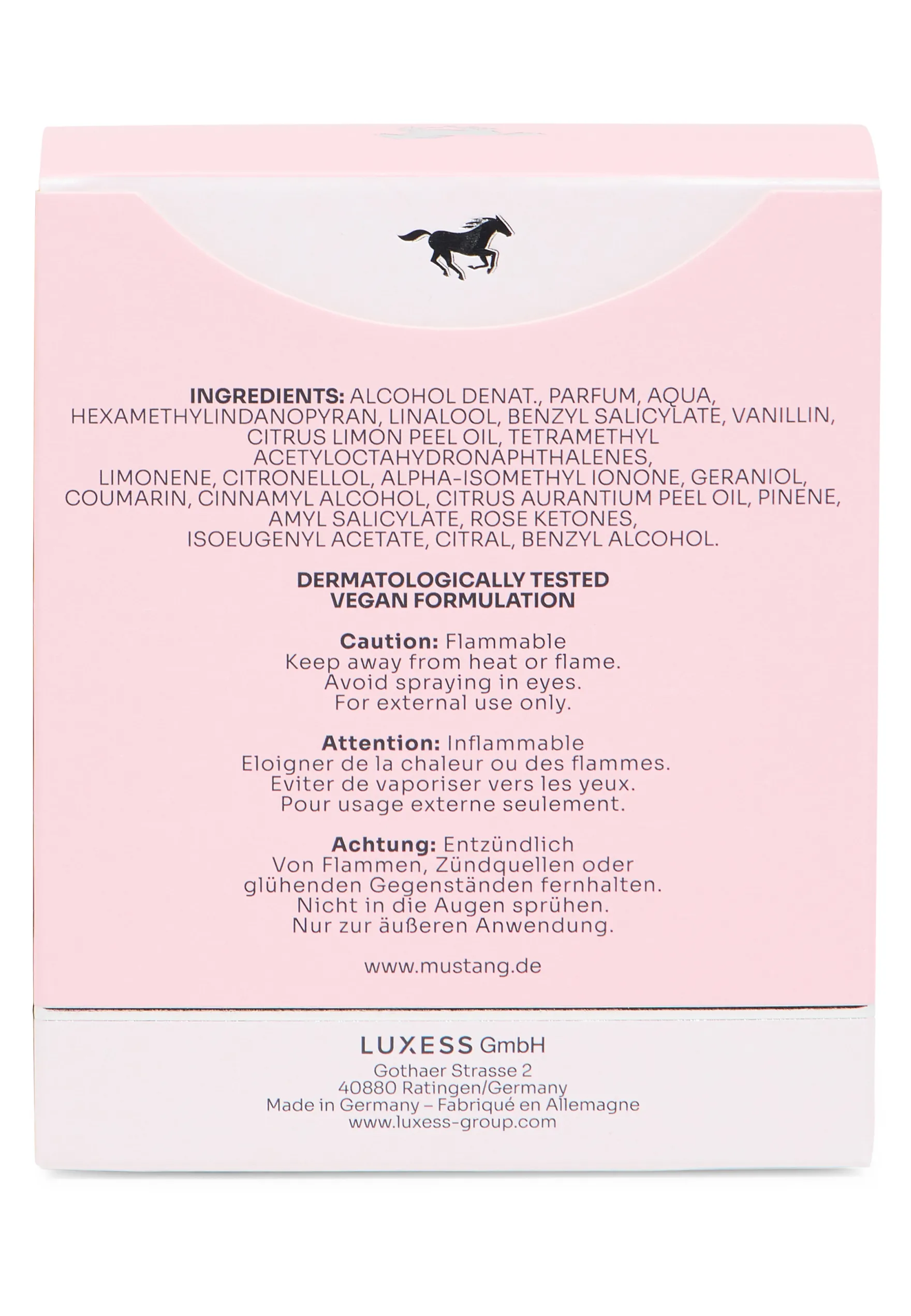 Parfum Mustang pink signature