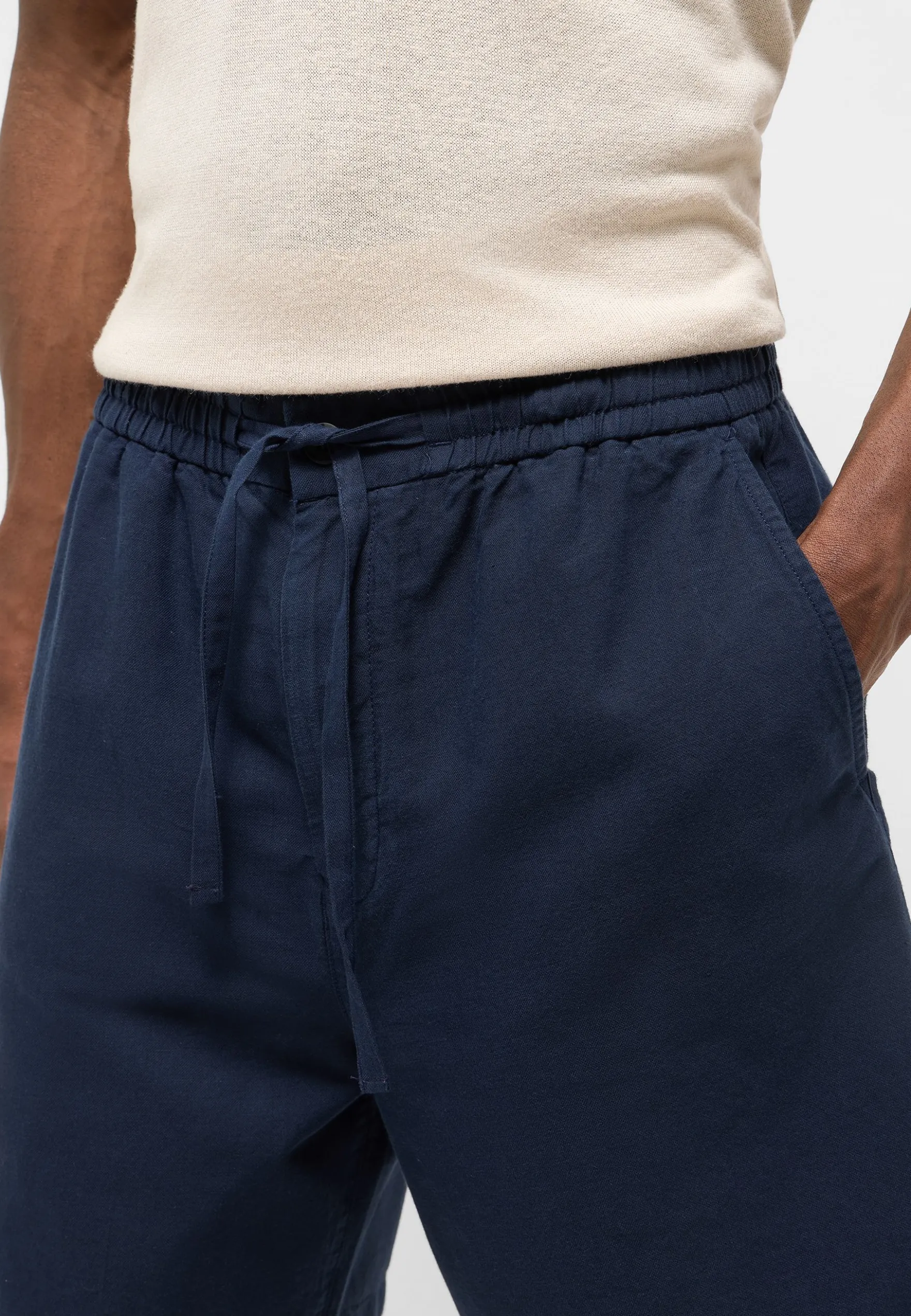 Short Style Linen Jogger Shorts