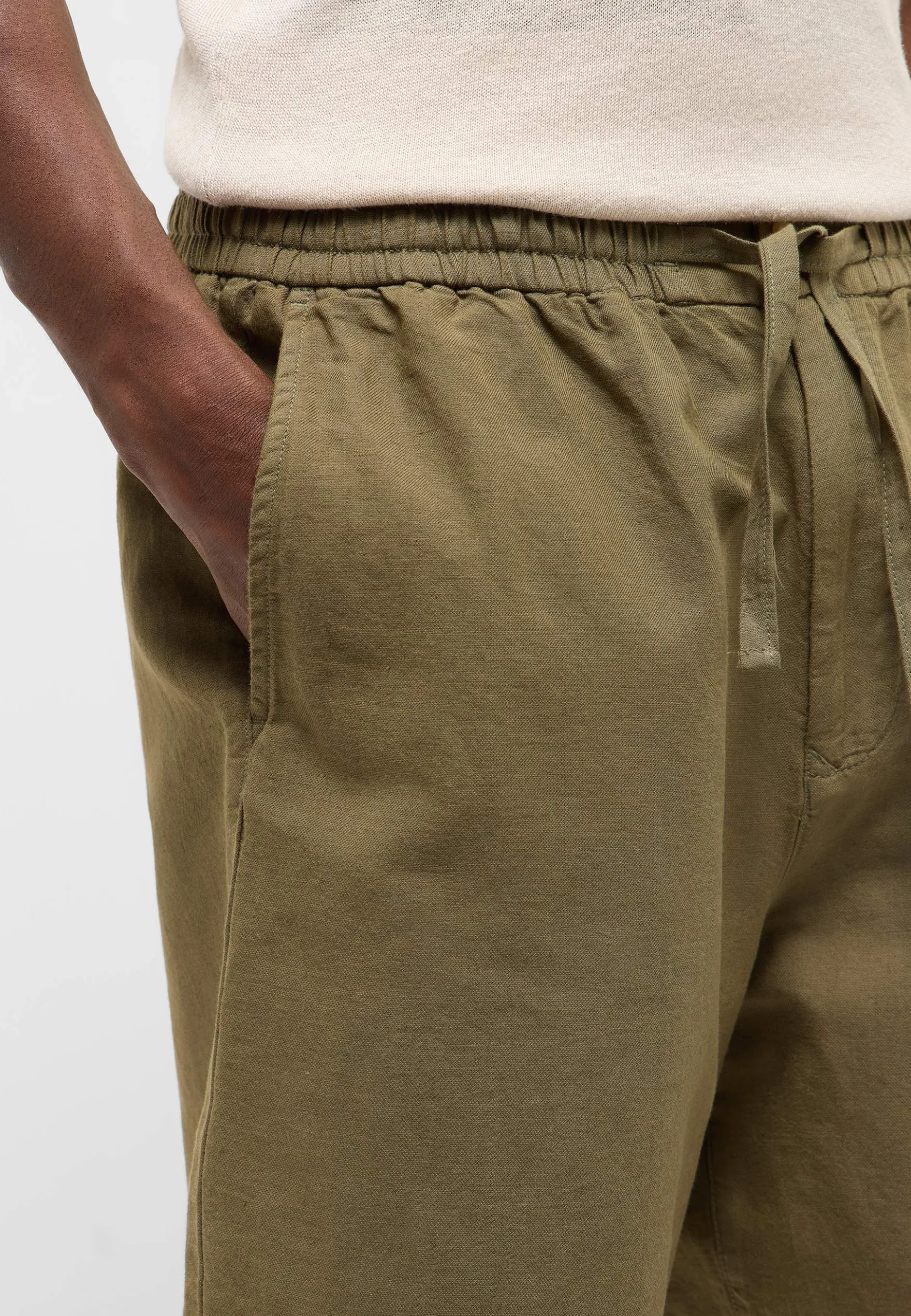 Short Style Linen Jogger Shorts